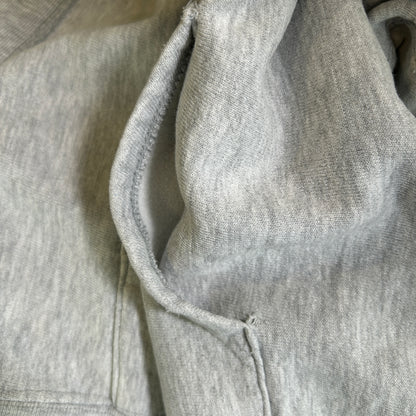 90's. Champion Reverse Weave 3段プリント スウェットフーディー グレー (L)/C0771R-SO