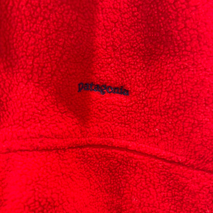 90's Patagonia パタゴニア シンチラ フリースベスト 赤 (L)B1424V-SO