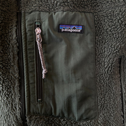 Patagonia パタゴニア レトロx フリースベスト USA製 オリーブ(L)A9871V-SO