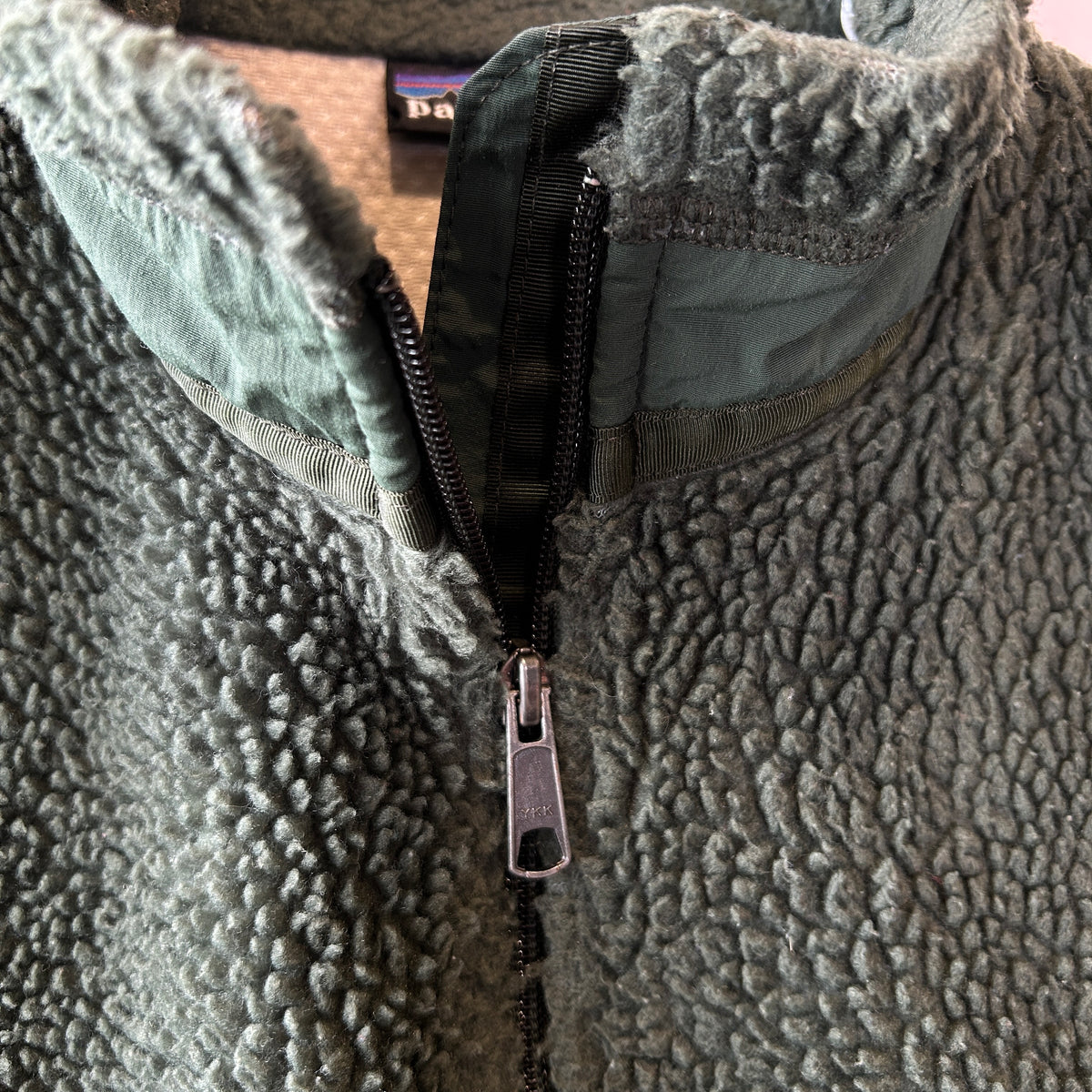 Patagonia パタゴニア レトロx フリースベスト USA製 オリーブ(L)A9871V-SO