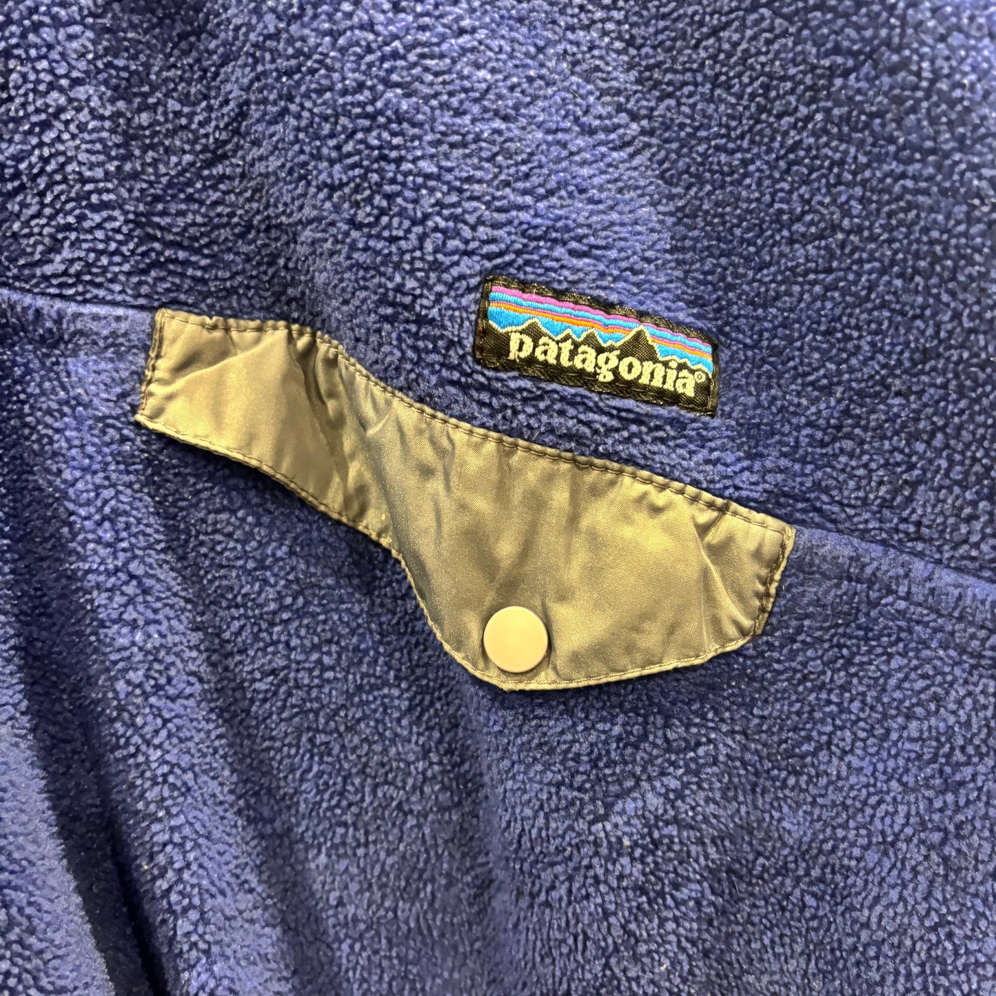 90's Patagonia パタゴニア シンチラ スナップT フリース 青 (XL)/C0106F-SO