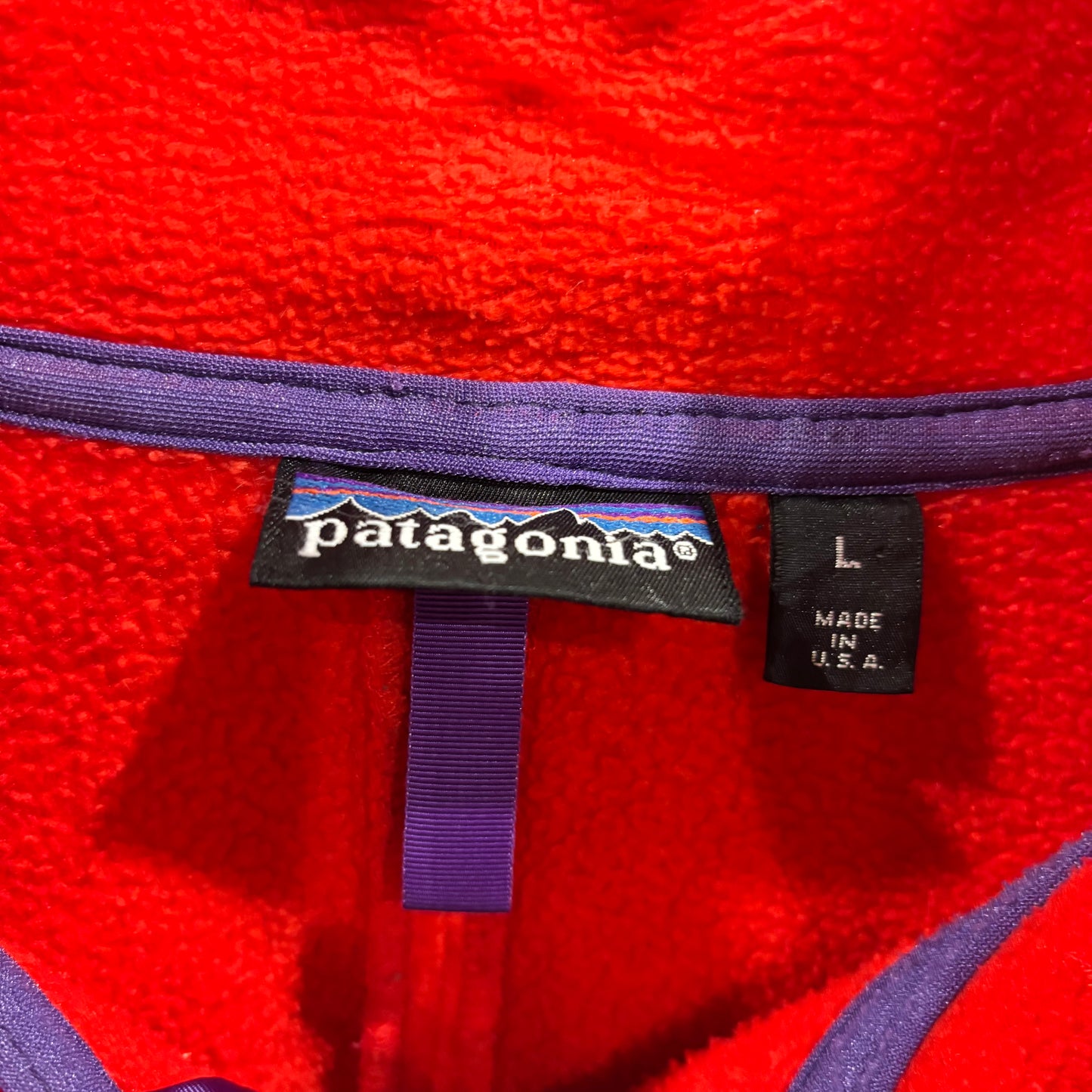 90's Patagonia パタゴニア シンチラ フリースジャケット 赤 (L)/A9870J-SO