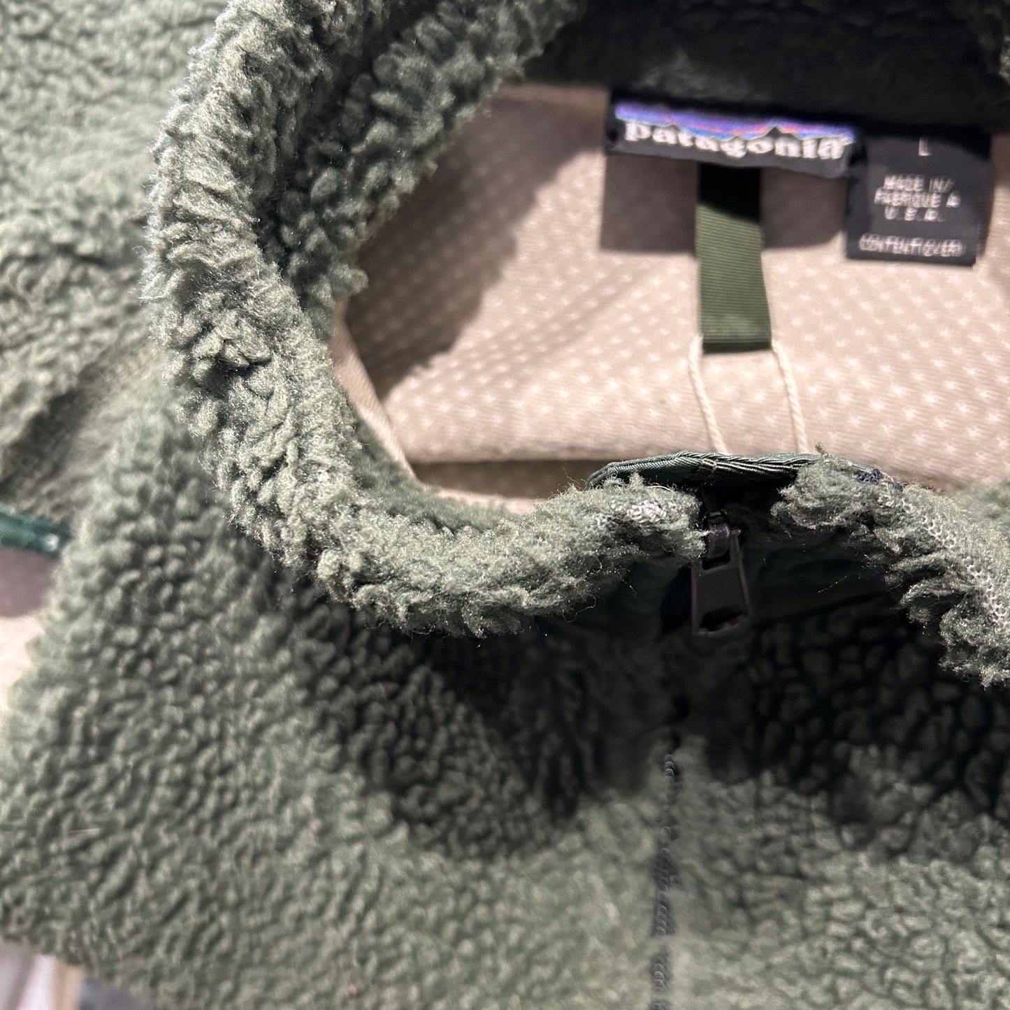 Patagonia パタゴニア レトロx フリースベスト USA製 オリーブ(L)A9871V-SO