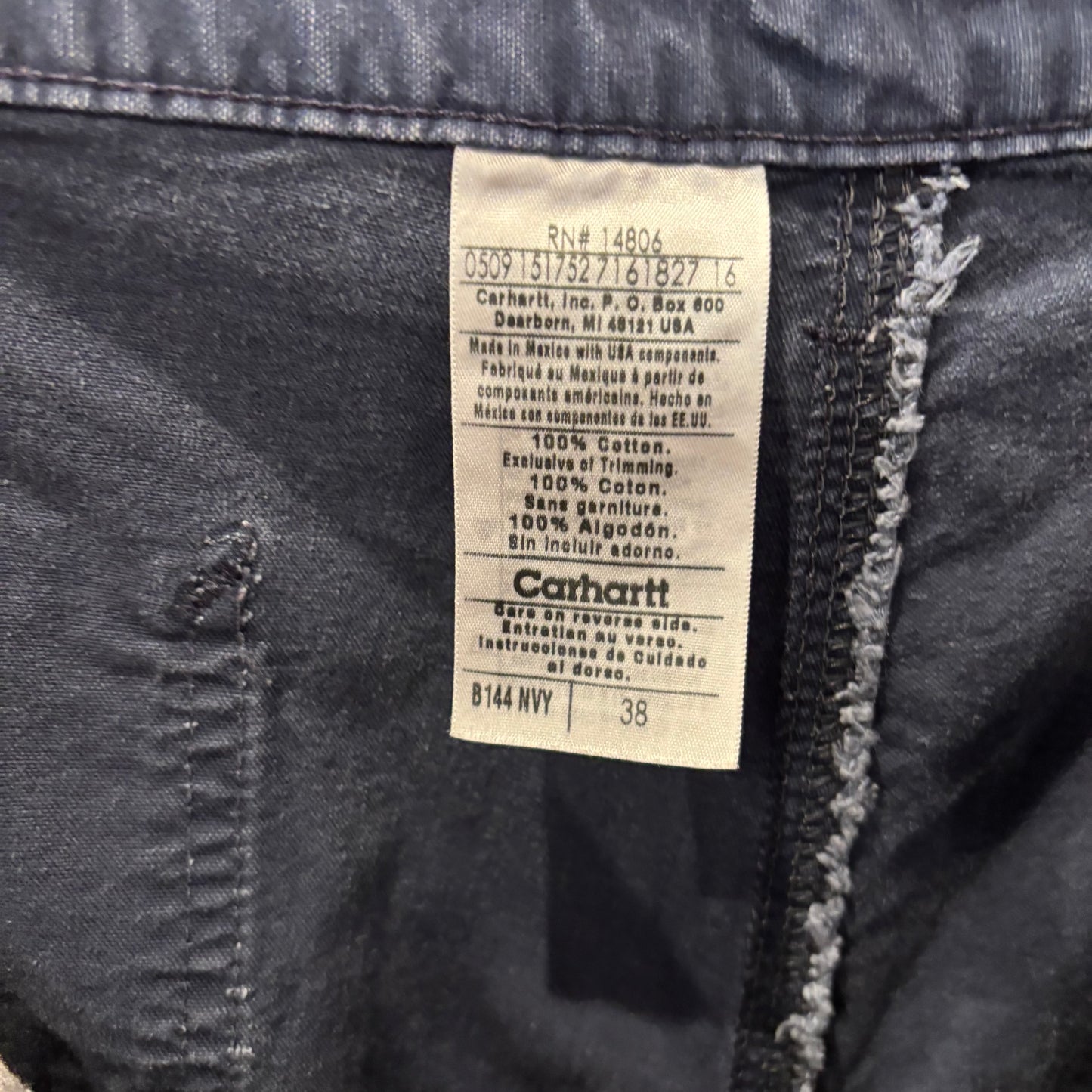 00's Carhartt カーハート ダック ショートパンツ B144 NVY (w38)/B2937P-SO