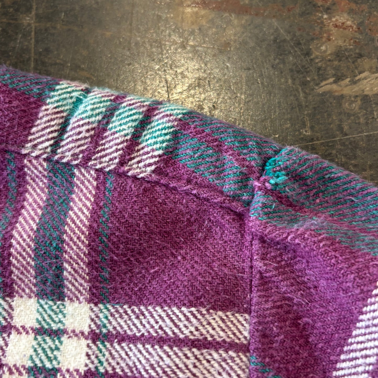 00's RUGGED TRAIL チェック フランネルシャツ パープルグリーン (L) /A8873SH-SO