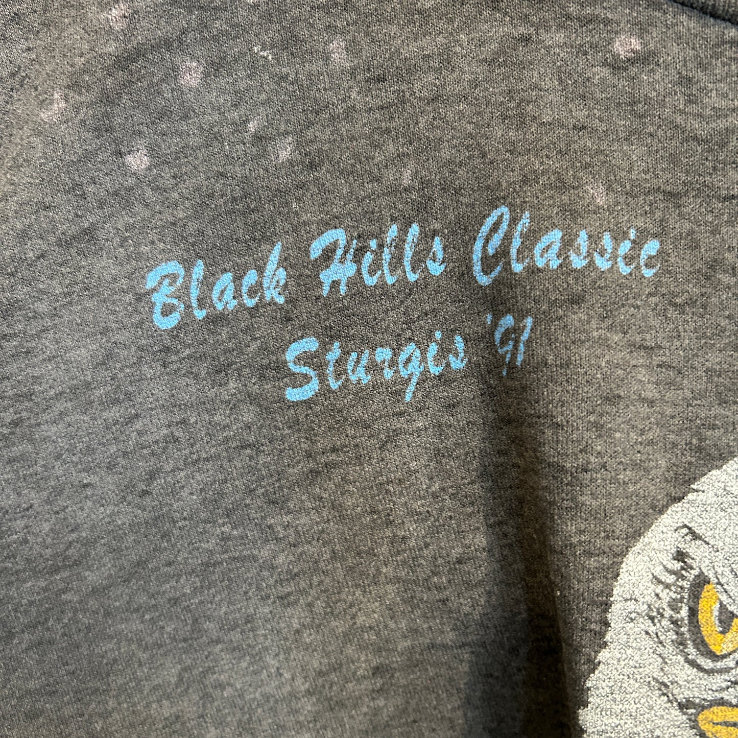 80's Harley-Davidson ”スタージス・ラリー” イーグルプリントTシャツ 黒 (L)/A4047T-SO