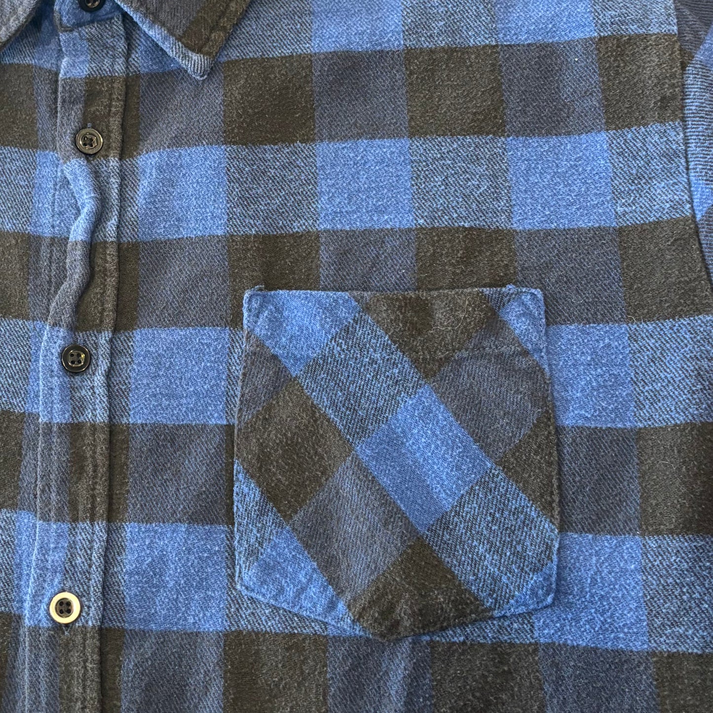 The Haband Tailgater バッファローチェック フランネルシャツ 青 (サイズ不明) /A8817SH-SO