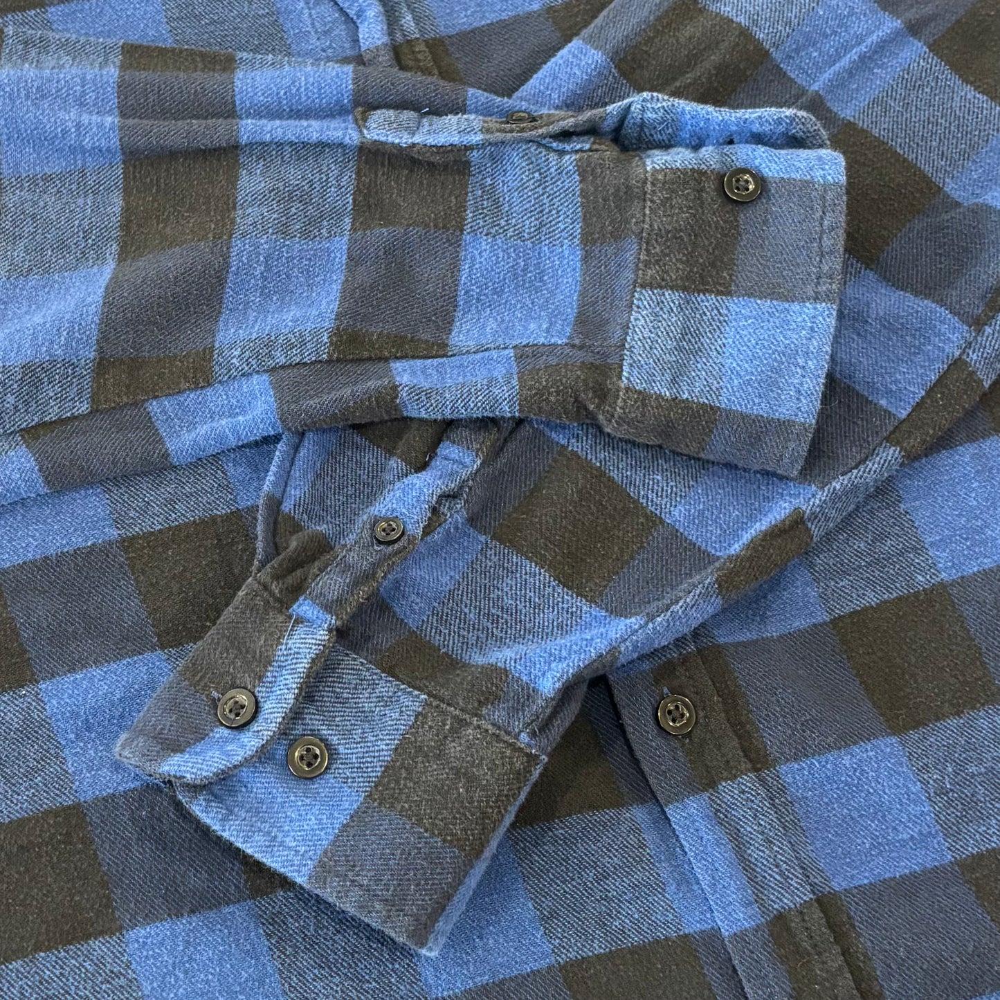 The Haband Tailgater バッファローチェック フランネルシャツ 青 (サイズ不明) /A8817SH-SO