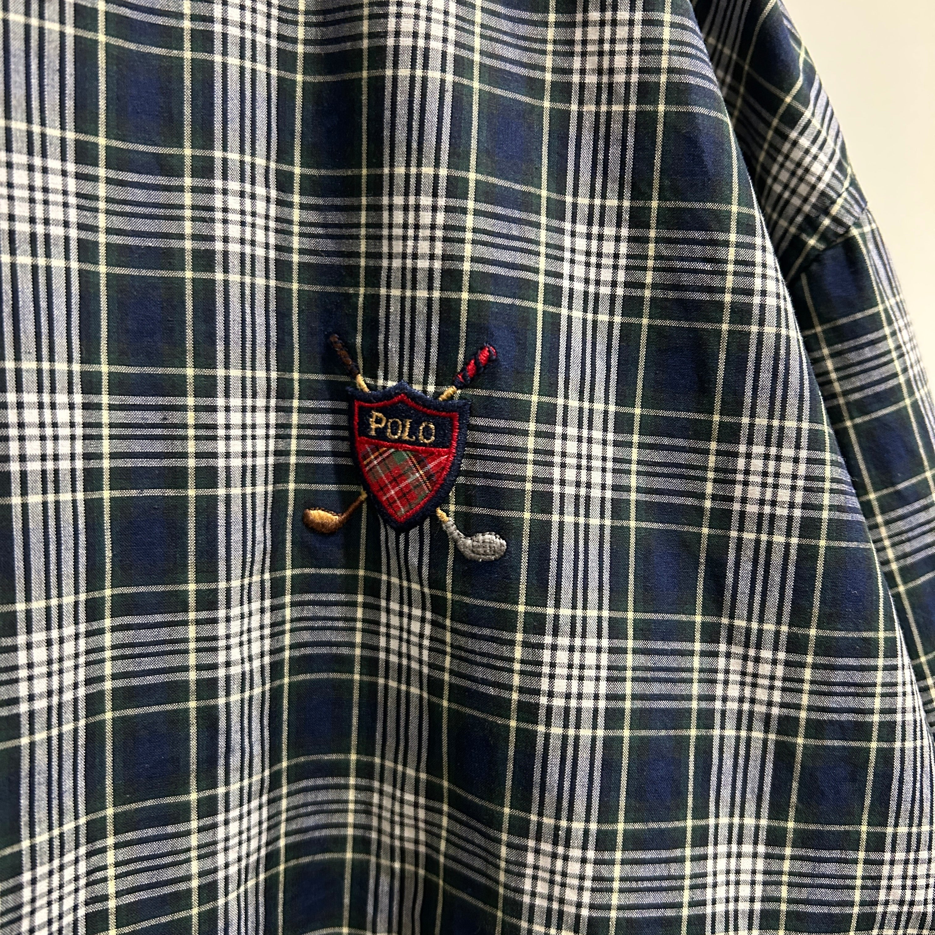 00's POLO GOLF ポロゴルフ チェックスウィングトップ タータン