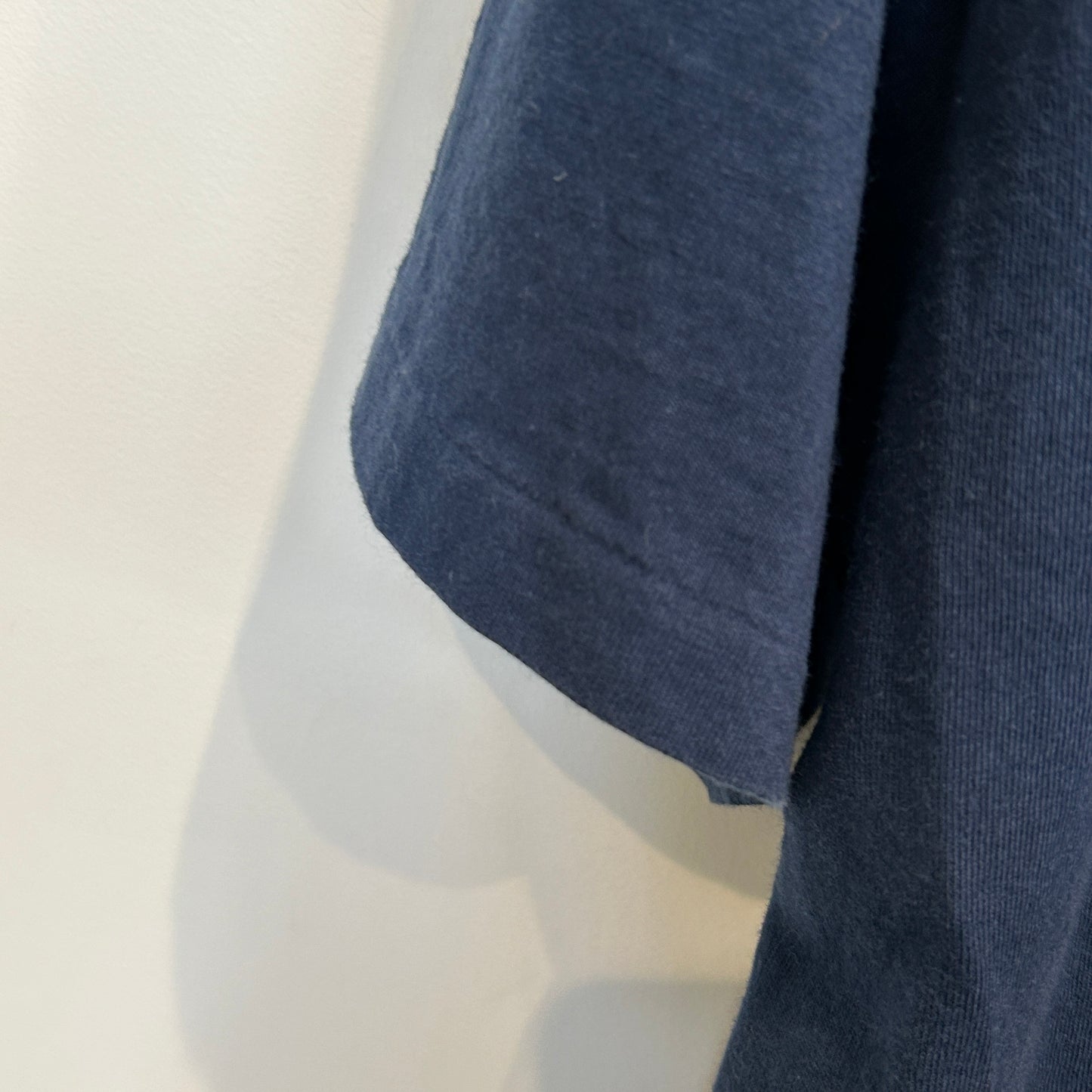 90's Stussy ステューシー グラフィック ロゴプリントTシャツ 紺 (XL)/C0384T-SO