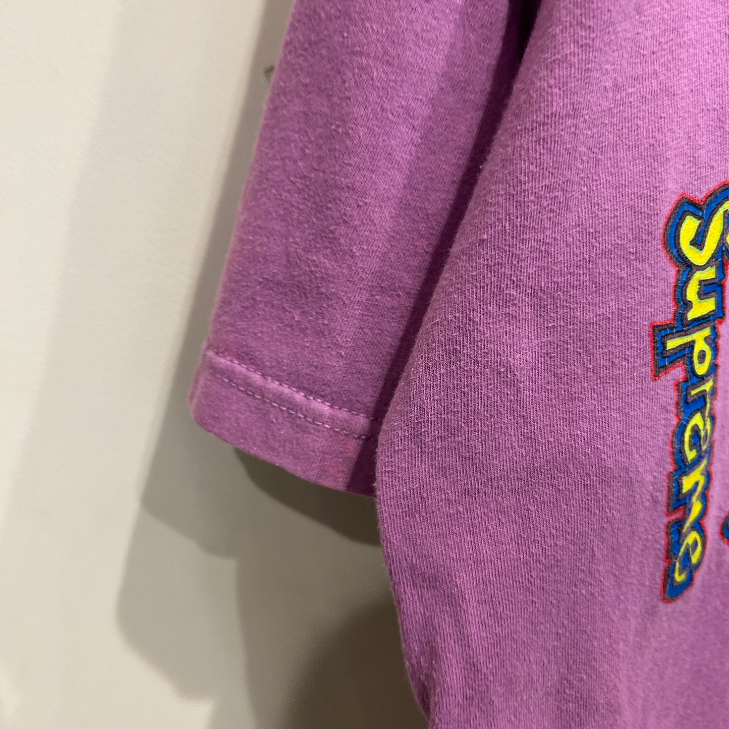 2018SS Supreme Gonz Logo Tee リピートロゴTシャツ 薄紫 (サイズ不明)/B502T-SO
