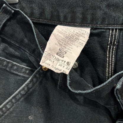00's Carhartt カーハート ダブルニーパンツ B01 BLK (30×32)/B2941P-SO