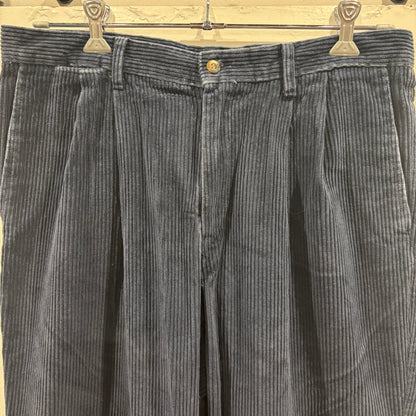 90's DOCKERS KHAKIS ２タック コーデュロイパンツ ネイビー (36×31)/B3365P-SO