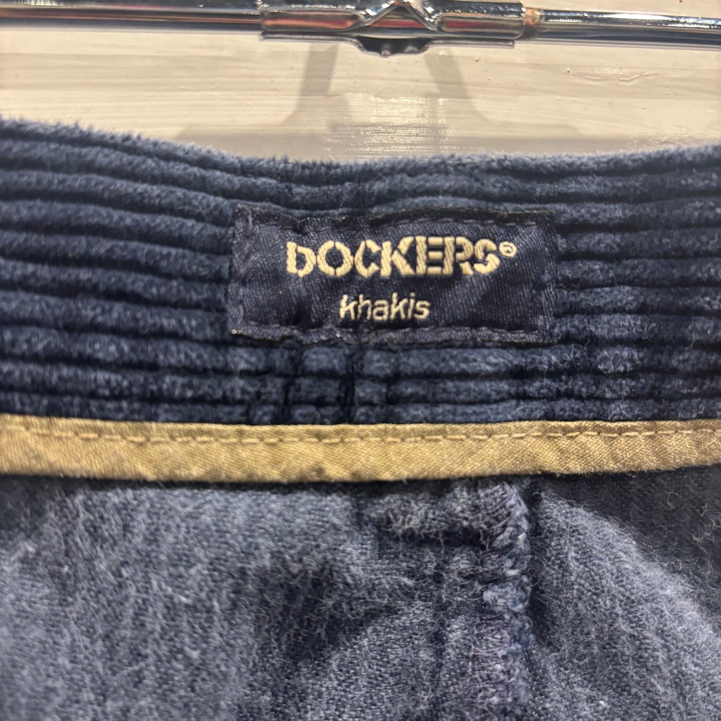 90's DOCKERS KHAKIS ２タック コーデュロイパンツ ネイビー (36×31)/B3365P-SO