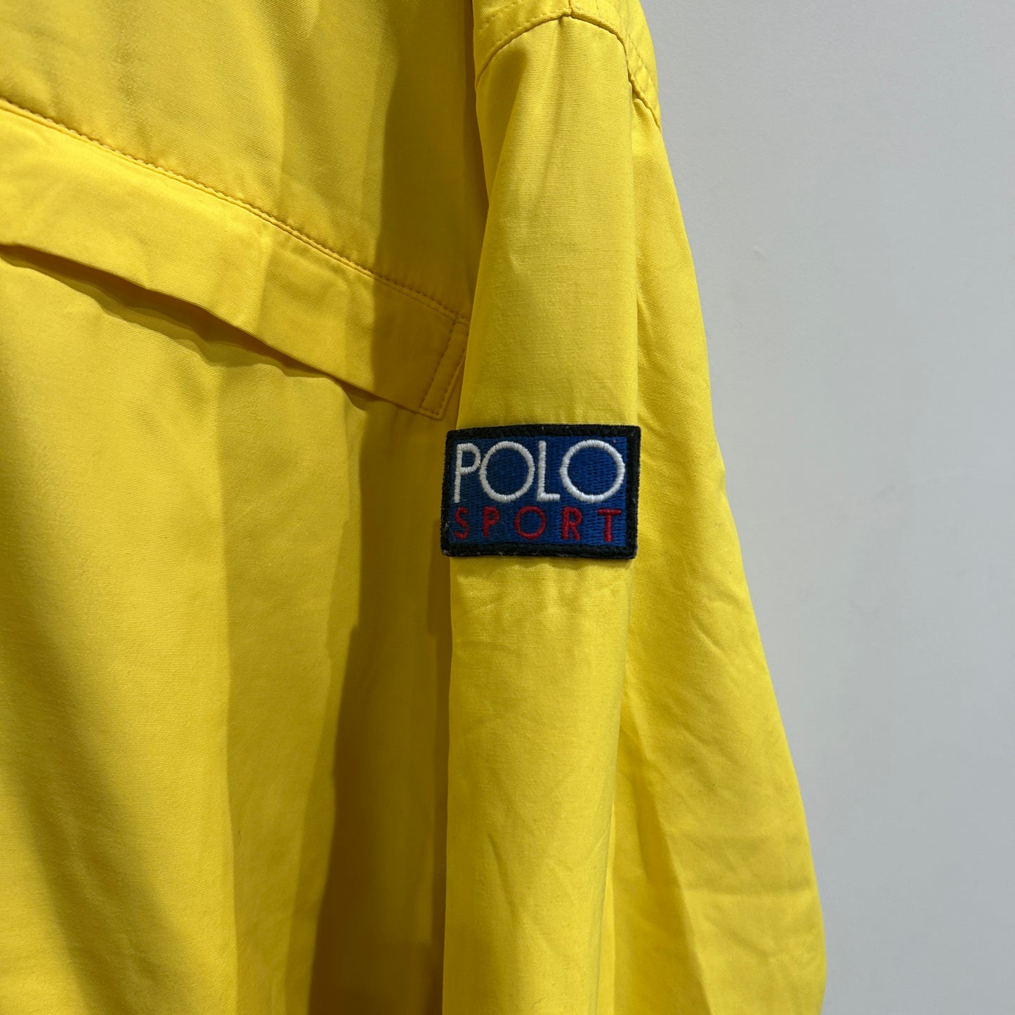 90's ~ Polo Ralph Lauren ジップアップ シェルドジャケット イエロー (M)/B1485J-SO