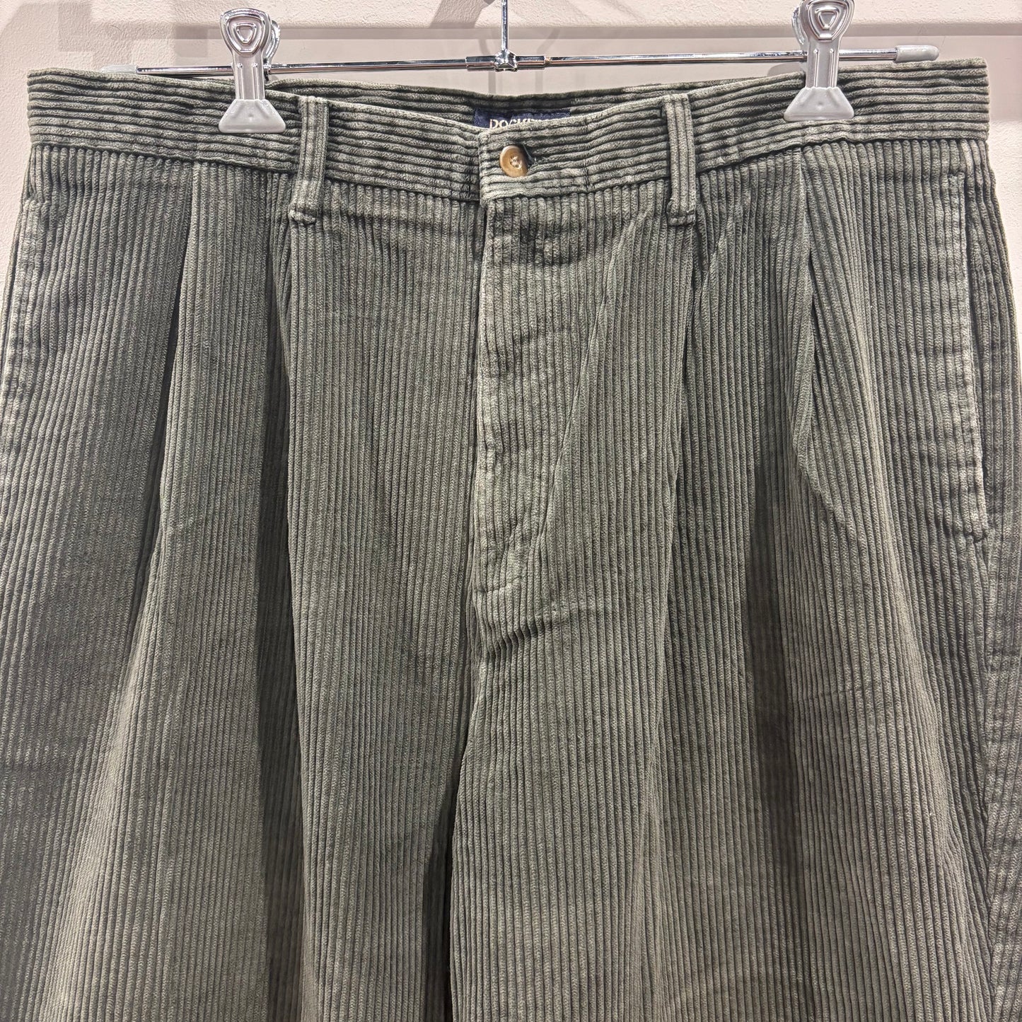 90's DOCKERS KHAKIS コーデュロイパンツ オリーブグリーン(36×32)/B3114P-SO