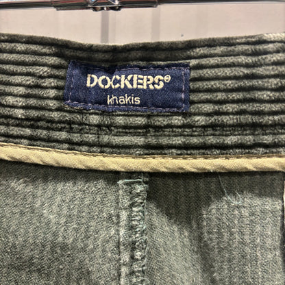 90's DOCKERS KHAKIS コーデュロイパンツ オリーブグリーン(36×32)/B3114P-SO