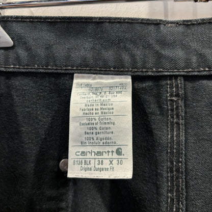 00's Carhartt カーハート ダブルニーパンツ B136 BLK (38×30)/C1061P-SO