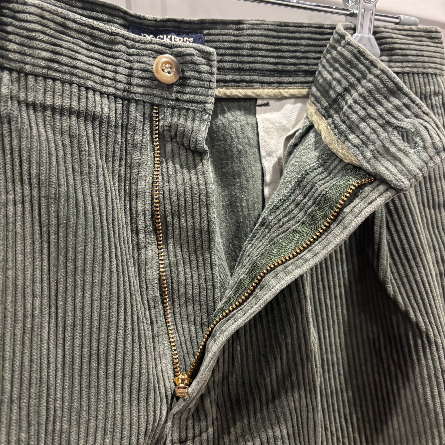 90's DOCKERS KHAKIS コーデュロイパンツ オリーブグリーン(36×32)/B3114P-SO