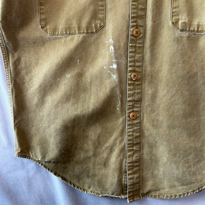 90's Patagonia パタゴニア キャンバスワークシャツ (L)/C0259SH-SO