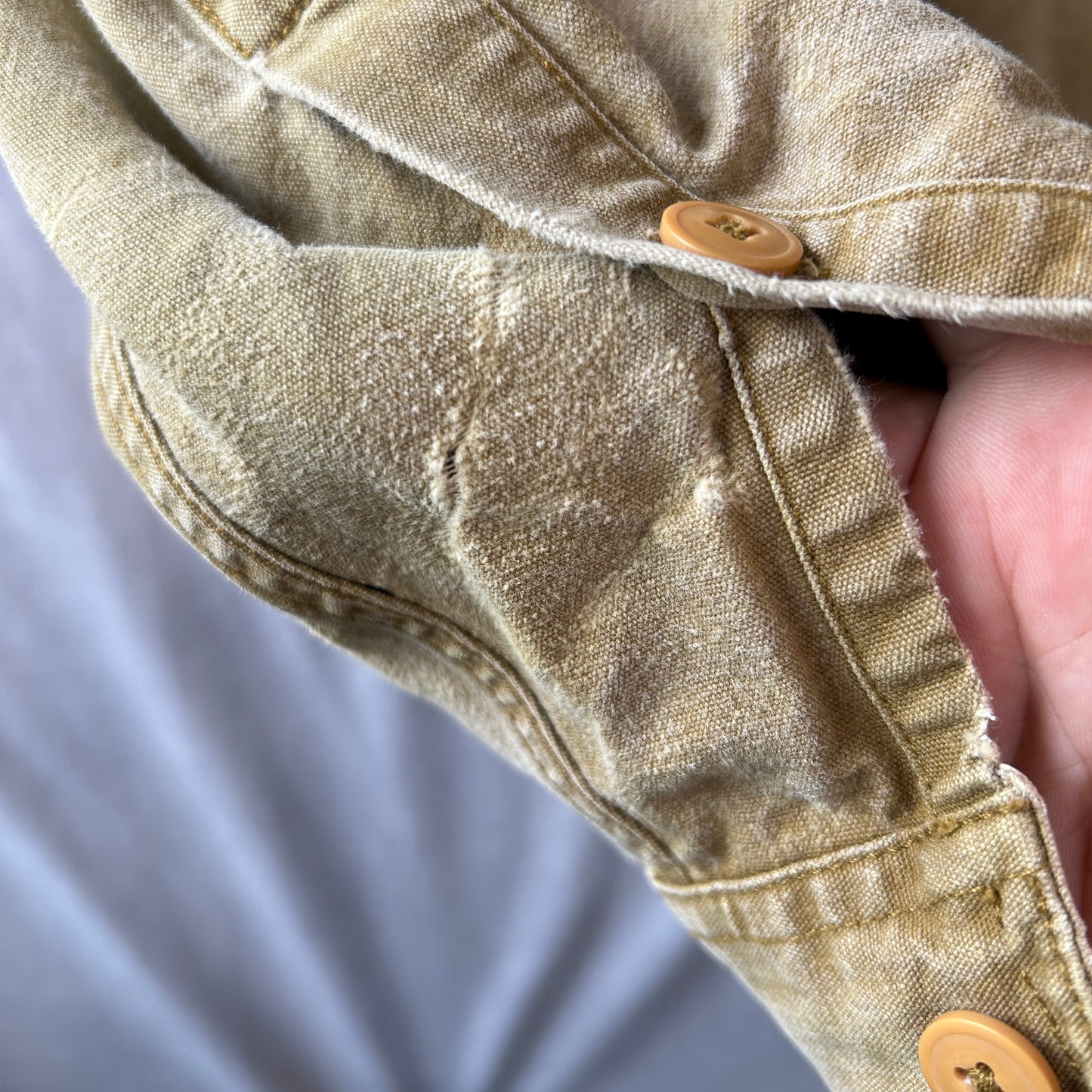 90's Patagonia パタゴニア キャンバスワークシャツ (L)/C0259SH-SO