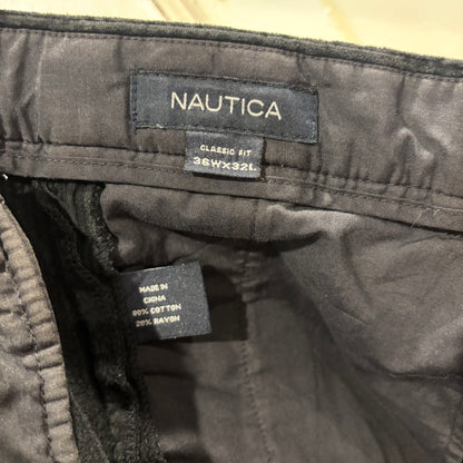 00's NAUTICA ノーティカ コーデュロイパンツ ブラック(36×32)/A9087P-SO
