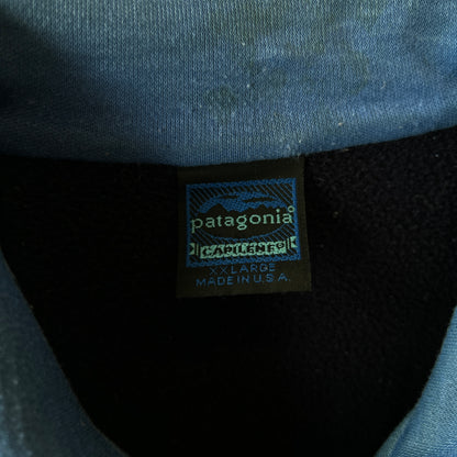 90's Patagonia パタゴニア CAPILENE キャプリーン フリースプルオーバー ネイビー(XXL)/A9848F-SO