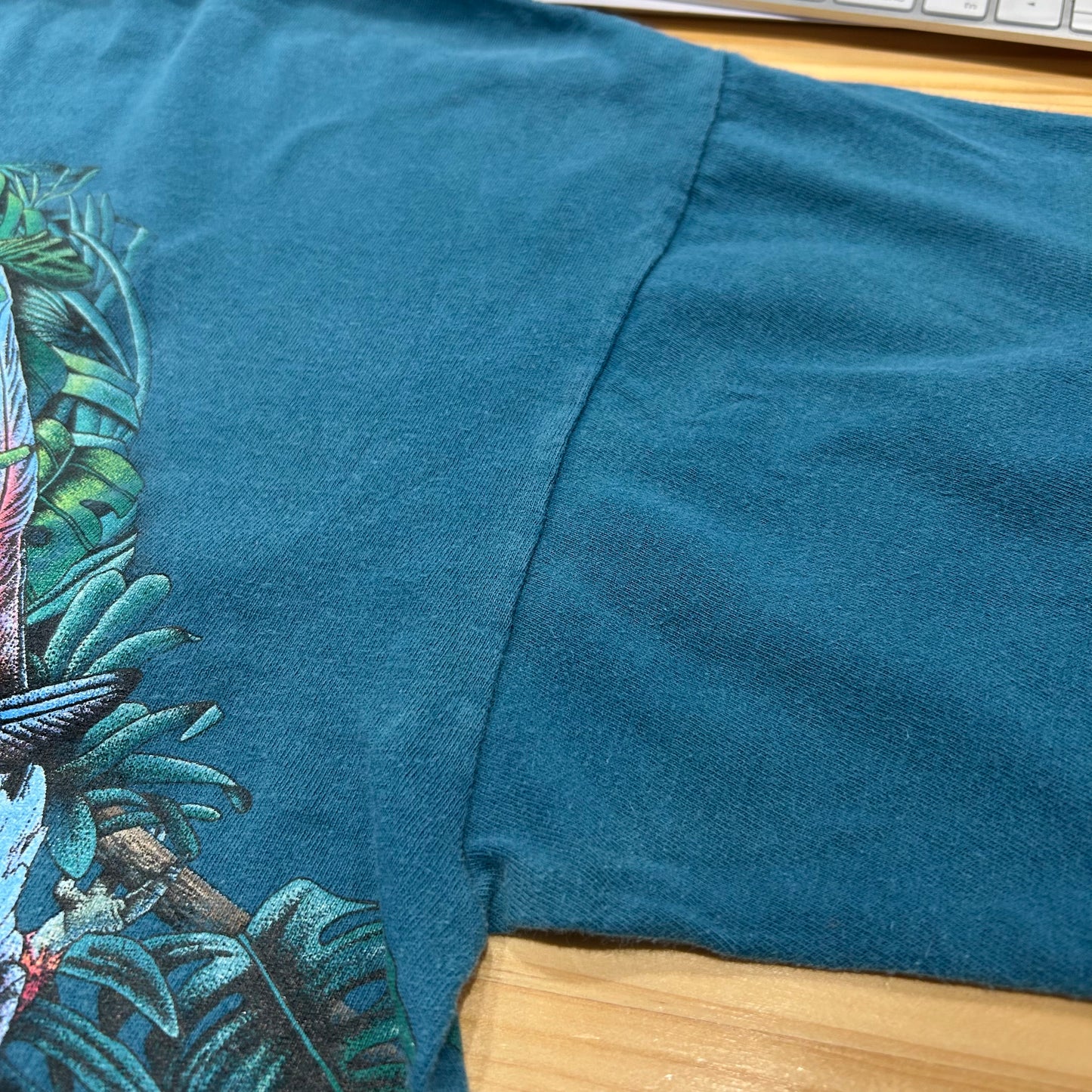90's "WAKE UP TO THE RAINFOREST" T-shirt (XL)/A2120T-SO