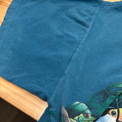 90's "WAKE UP TO THE RAINFOREST" T-shirt (XL)/A2120T-SO