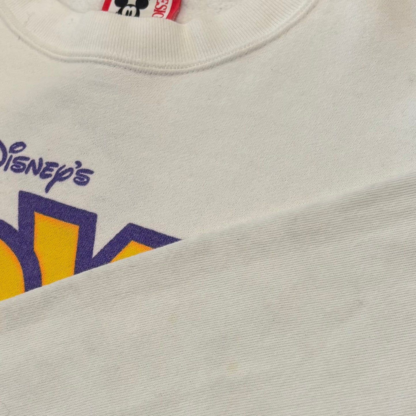 90's Disney ディズニー TOY STORY トイストーリー キャラクター スウェット 映画 白(L) /C0130S-SO