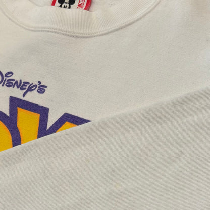 90's Disney ディズニー TOY STORY トイストーリー キャラクター スウェット 映画 白(L) /C0130S-SO