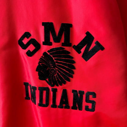 70's~80's ARTEX SMN INDIANS ナイロンコーチジャケット インディアンヘッド フロッキー (M)/A8389N-SO