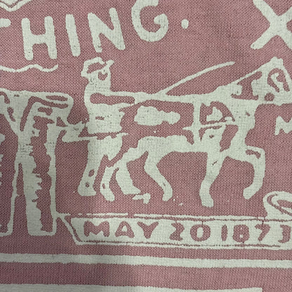 80's HEF-T Levi's リーバイス ロゴTシャツ ピンク (L) /A7269T-SO