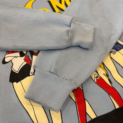 90's Tultex SAILOR MOON セーラームーン アニメ Anime スウェット 水色 (L) /C0140S-SO