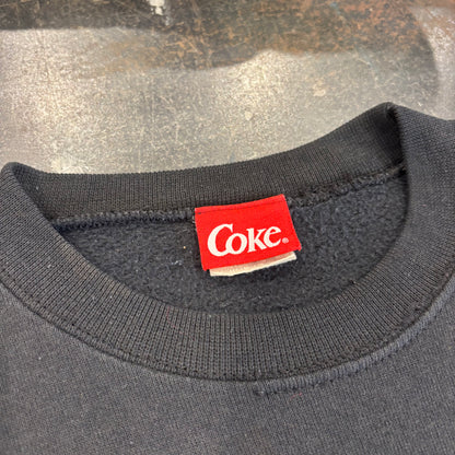 90's Coca Cola コカコーラ ALWAYS COOL シロクマ スウェット 黒 (L) /C0136S-SO