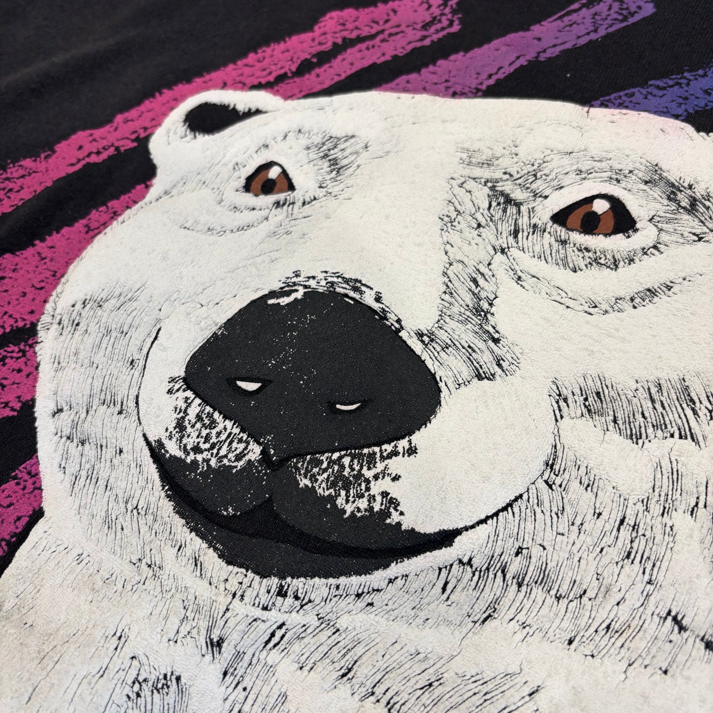 90's Coca Cola コカコーラ ALWAYS COOL シロクマ スウェット 黒 (L) /C0136S-SO