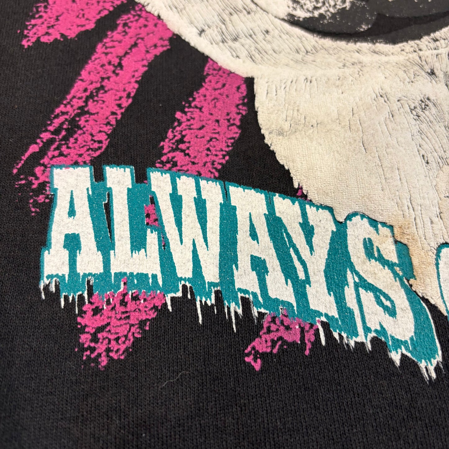 90's Coca Cola コカコーラ ALWAYS COOL シロクマ スウェット 黒 (L) /C0136S-SO