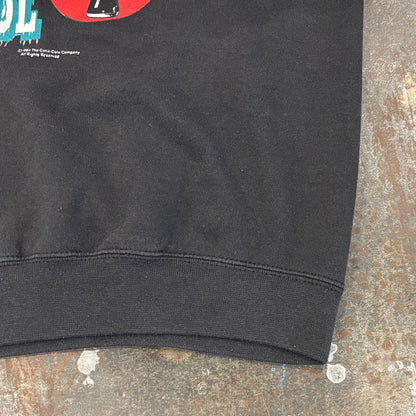 90's Coca Cola コカコーラ ALWAYS COOL シロクマ スウェット 黒 (L) /C0136S-SO
