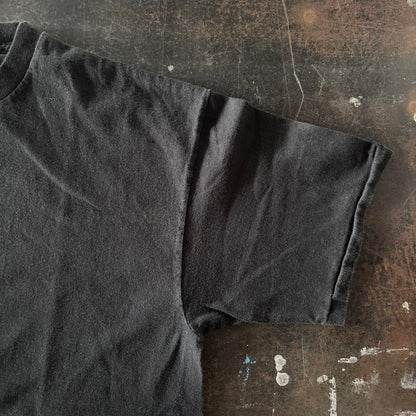 90's  CalCru  THE BEATLES  文字プリントTシャツ  黒 L /A7450T-SO