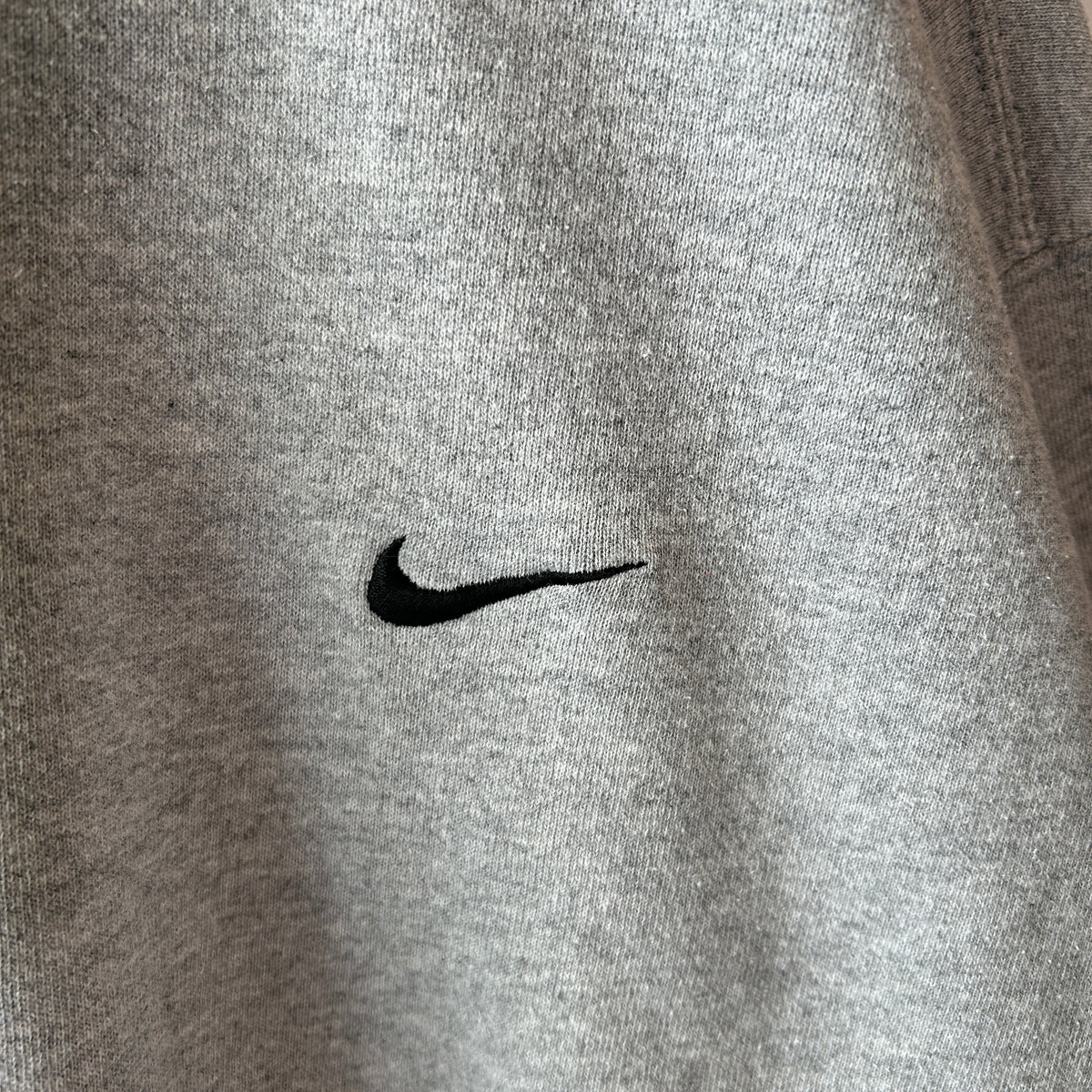 00's NIKE ナイキ ミニスウッシュ クルーネックスウェット グレー(XL)/A9332S-SO