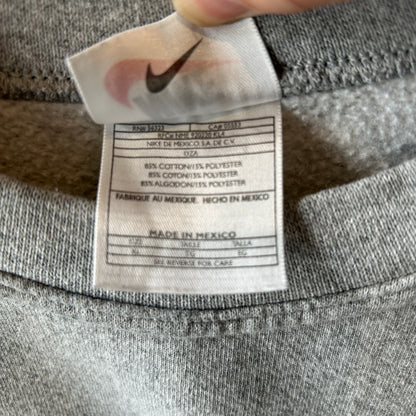 00's NIKE ナイキ ミニスウッシュ クルーネックスウェット グレー(XL)/A9332S-SO