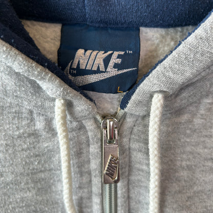 80's NIKE ジップパーカー スウェットフーディー グレー(L)/C0335S-SO
