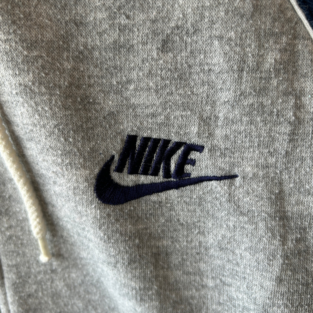 80's NIKE ジップパーカー スウェットフーディー グレー(L)/C0335S-SO