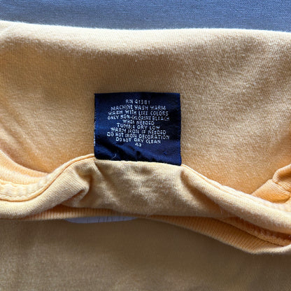 90's Polo Ralph Lauren ラルフローレン ロゴTシャツ　黄色(XL)/A6378T-SO