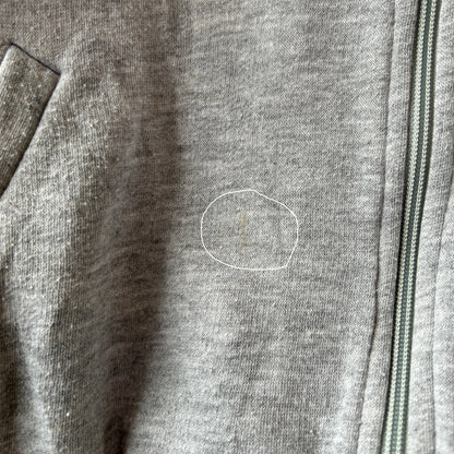 80's NIKE ジップパーカー スウェットフーディー グレー(L)/C0335S-SO