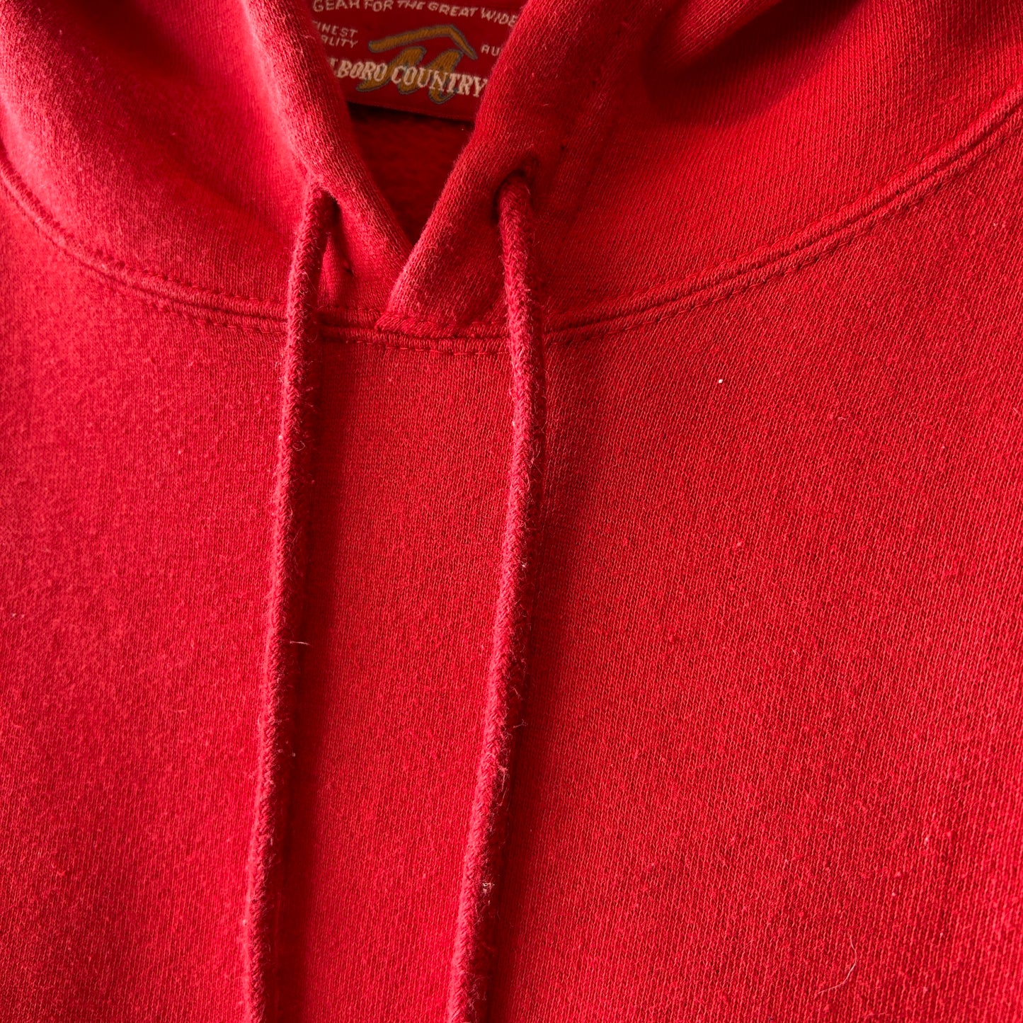 90's Marlboro マルボロ ロゴパッチ スウェットフーディー レッド(XL)/C1469S-SO