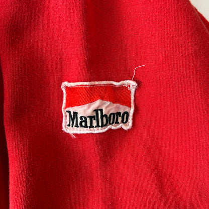 90's Marlboro マルボロ ロゴパッチ スウェットフーディー レッド(XL)/C1469S-SO