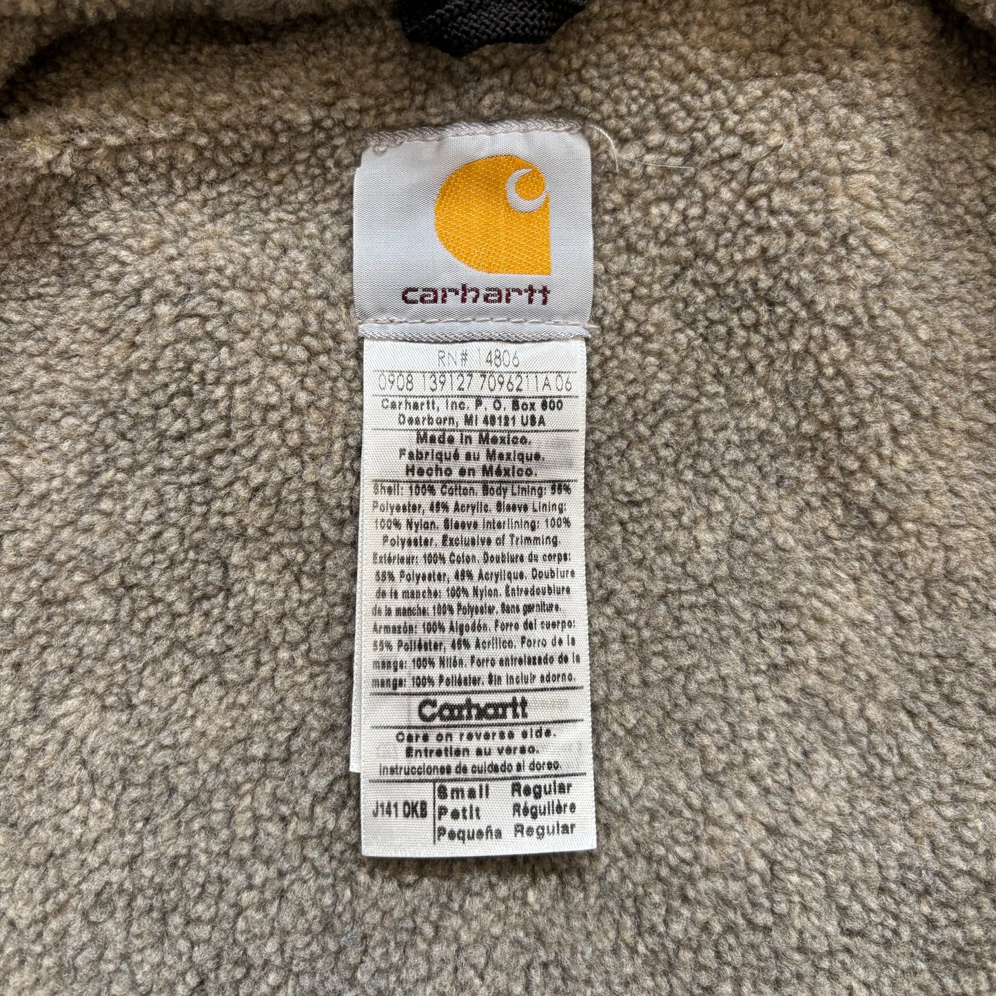 00's Carhartt シエラジャケット J141 DKB ダークブラウン (S)/A9807J-SO