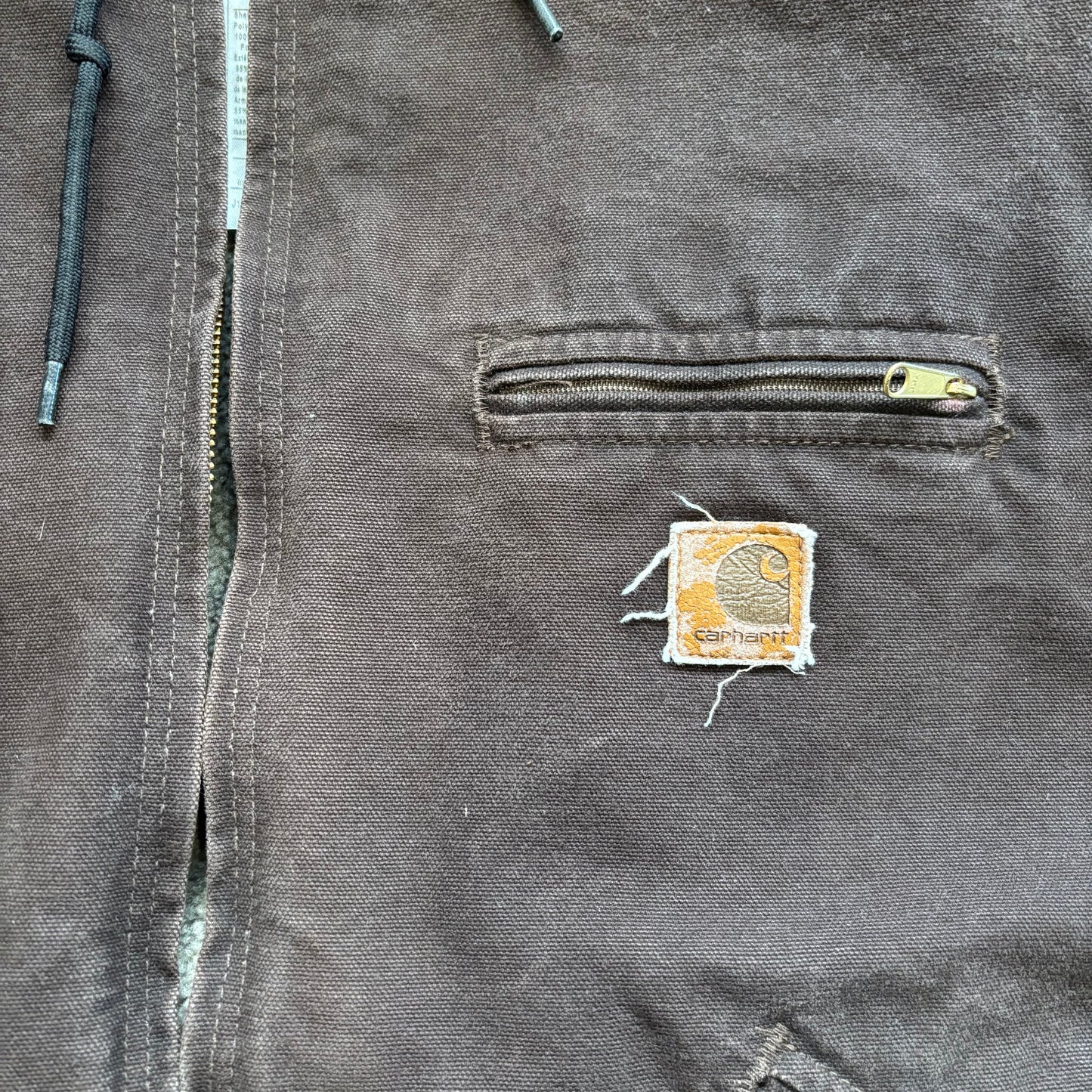 00's Carhartt シエラジャケット J141 DKB ダークブラウン (S)/A9807J-SO
