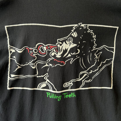 90's Green Day グリーン・デイ Pulling Teeth ロンT バンドTシャツ 黒(XL)/C0789T-SO